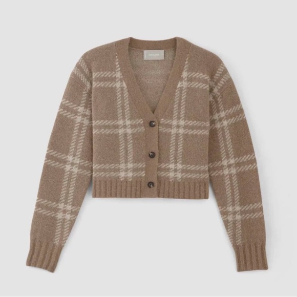 Everlane Sweaters - Everlane Alpaca V Neck Cropped Cardigan
